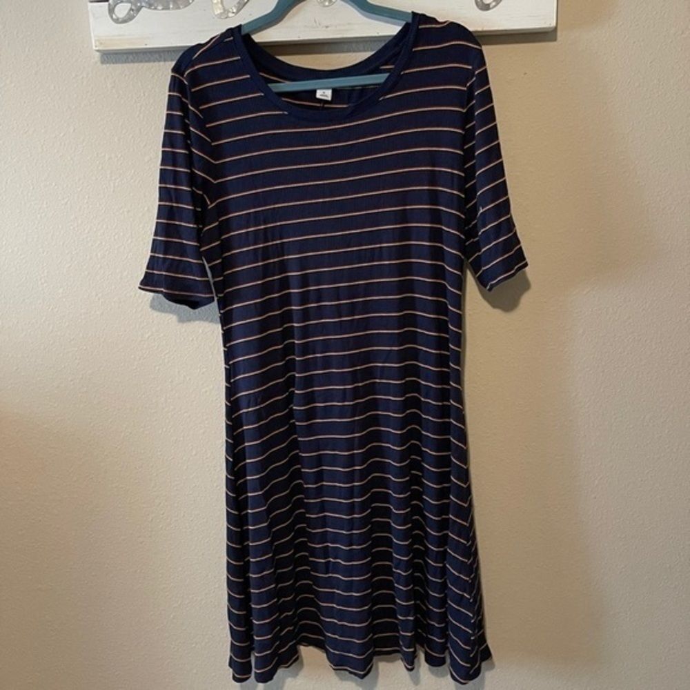 Old Navy - ribbed stripe stretchy dress